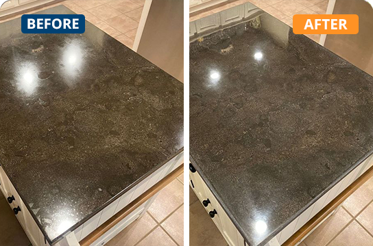 Granite Sealing Brown Granite Island Counter
